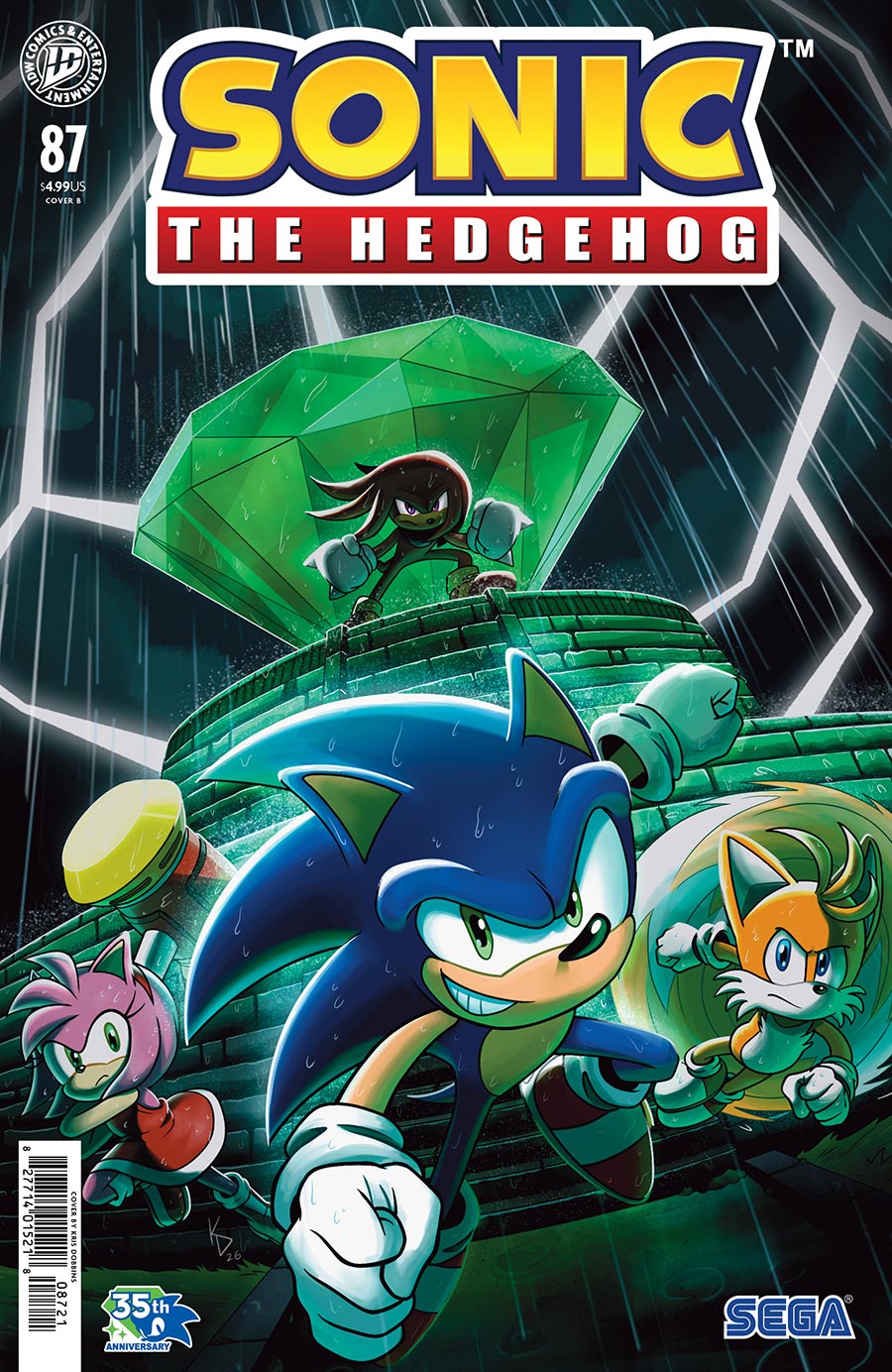 Sonic The Hedgehog Vol 3 #87 Cover B Variant Kris Dobbins Cover