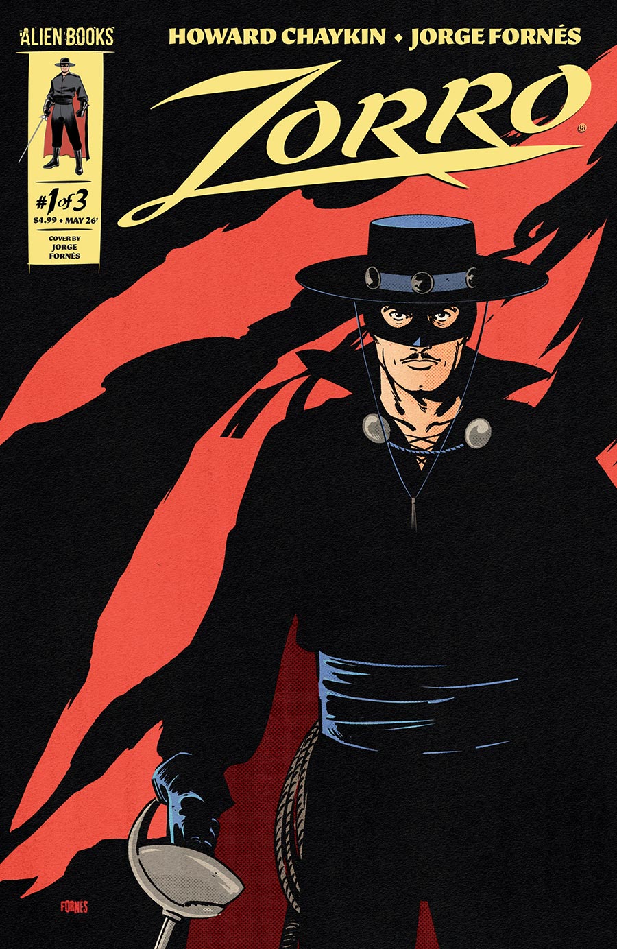 Zorro Vol 7 #1 Cover A Regular Jorge Fornes Cover