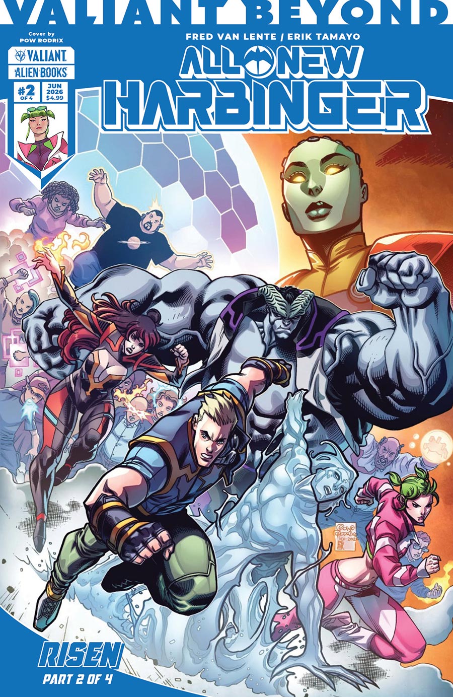 Valiant Beyond All-New Harbinger #8 Risen Part 2 Cover A Regular Pow Rodrix Cover