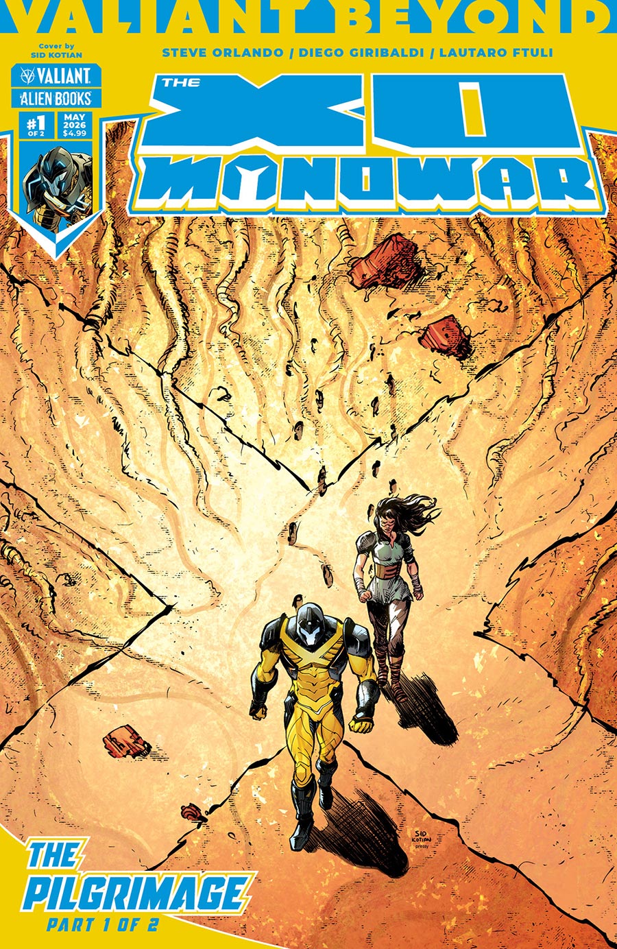 Valiant Beyond The X-O Manowar #9 The Pilgrimage Part 1 Cover A Regular Sid Kotian Cover