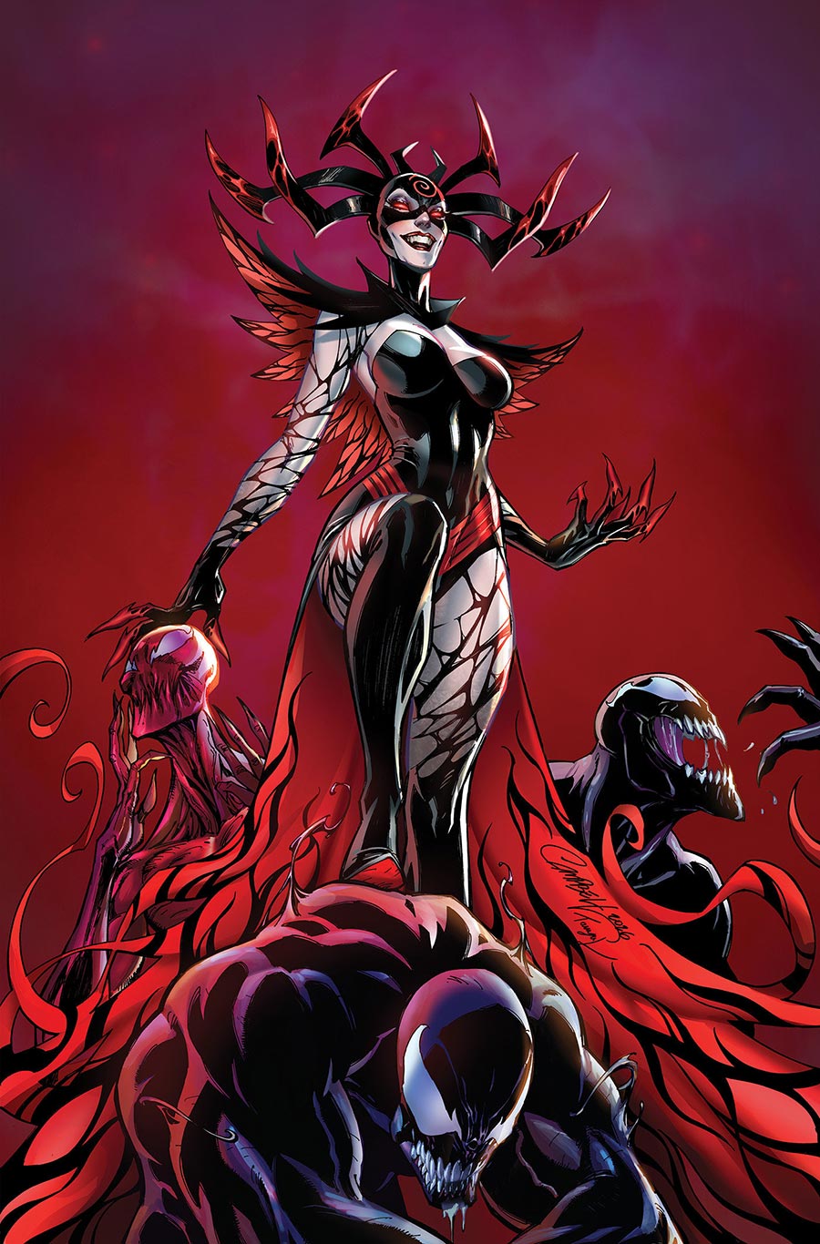 Queen In Black #1 Cover M Incentive J Scott Campbell Virgin Cover