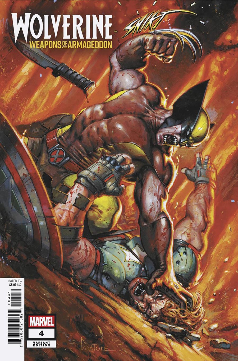 Wolverine Weapons Of Armageddon #4 Cover D Variant Davide Paratore Cover (Armageddon Prelude)