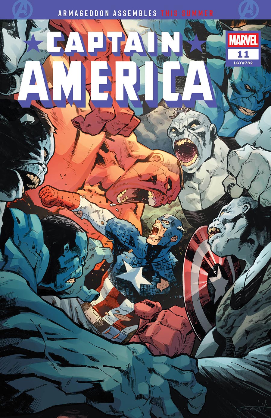 Captain America Vol 11 #11 Cover A Regular Valerio Schiti Cover (Armageddon Prelude)