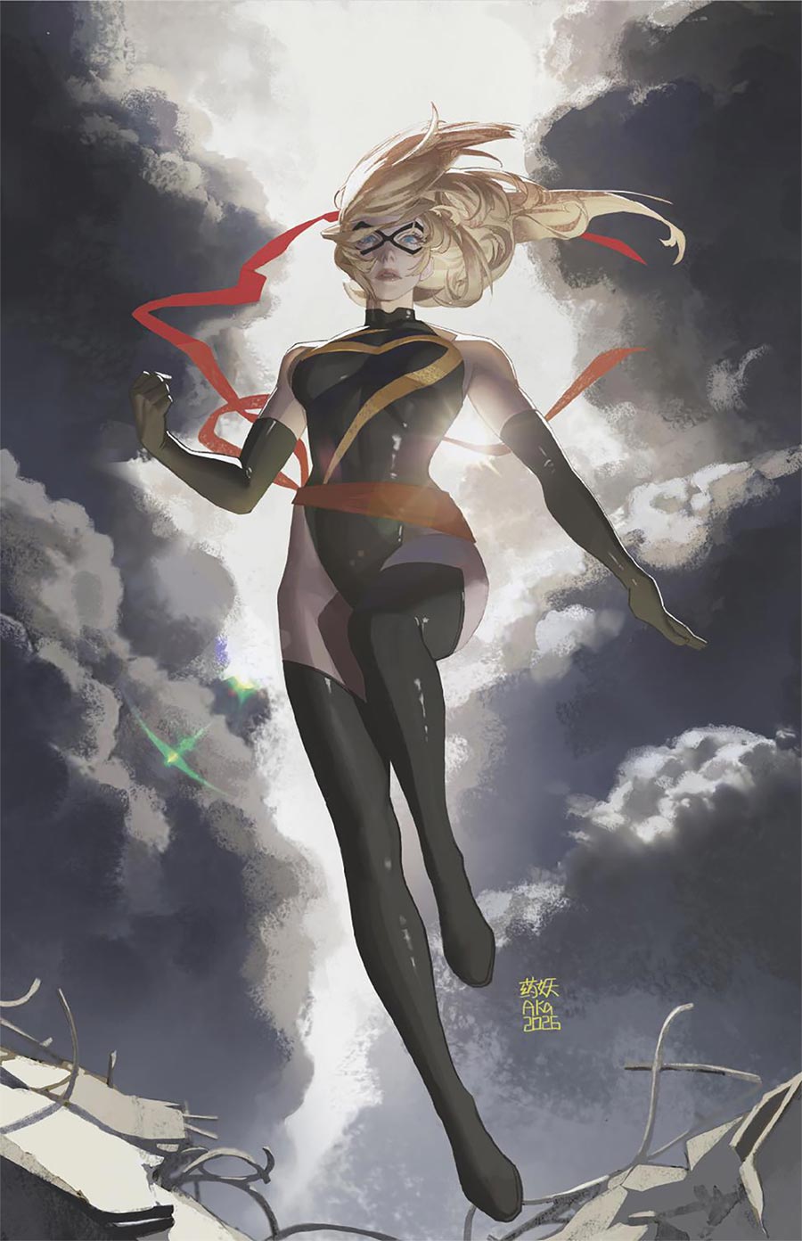 Captain Marvel Dark Past #2 Cover F Incentive AKA Ms Marvel Virgin Cover