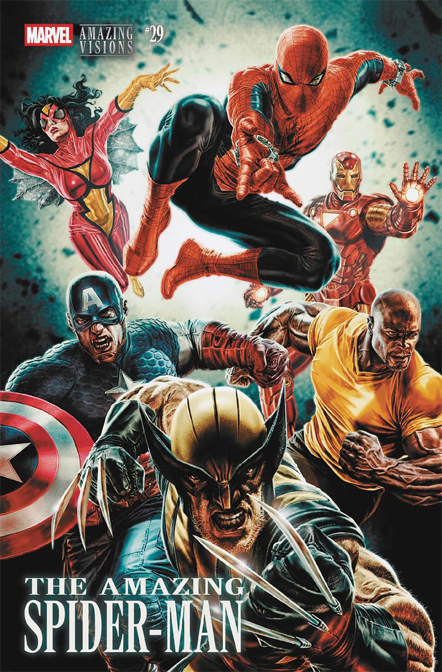 Amazing Spider-Man Vol 7 #29 Cover B Variant Lee Bermejo Amazing Visions Cover (#993)