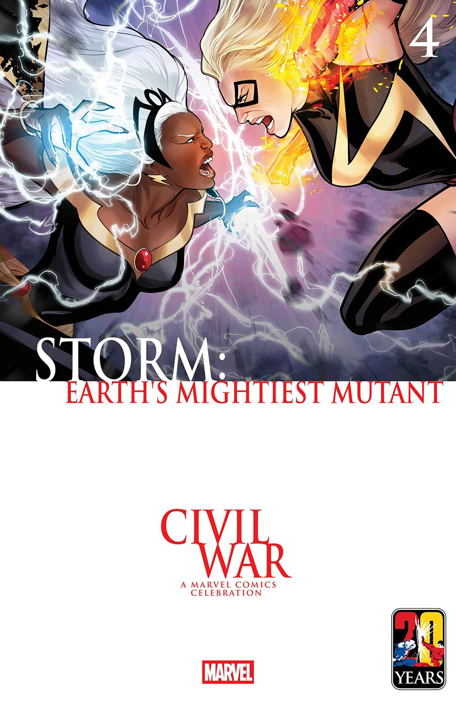 Storm Earths Mightiest Mutant #4 Cover B Variant Lucas Werneck Civil War Celebration Cover
