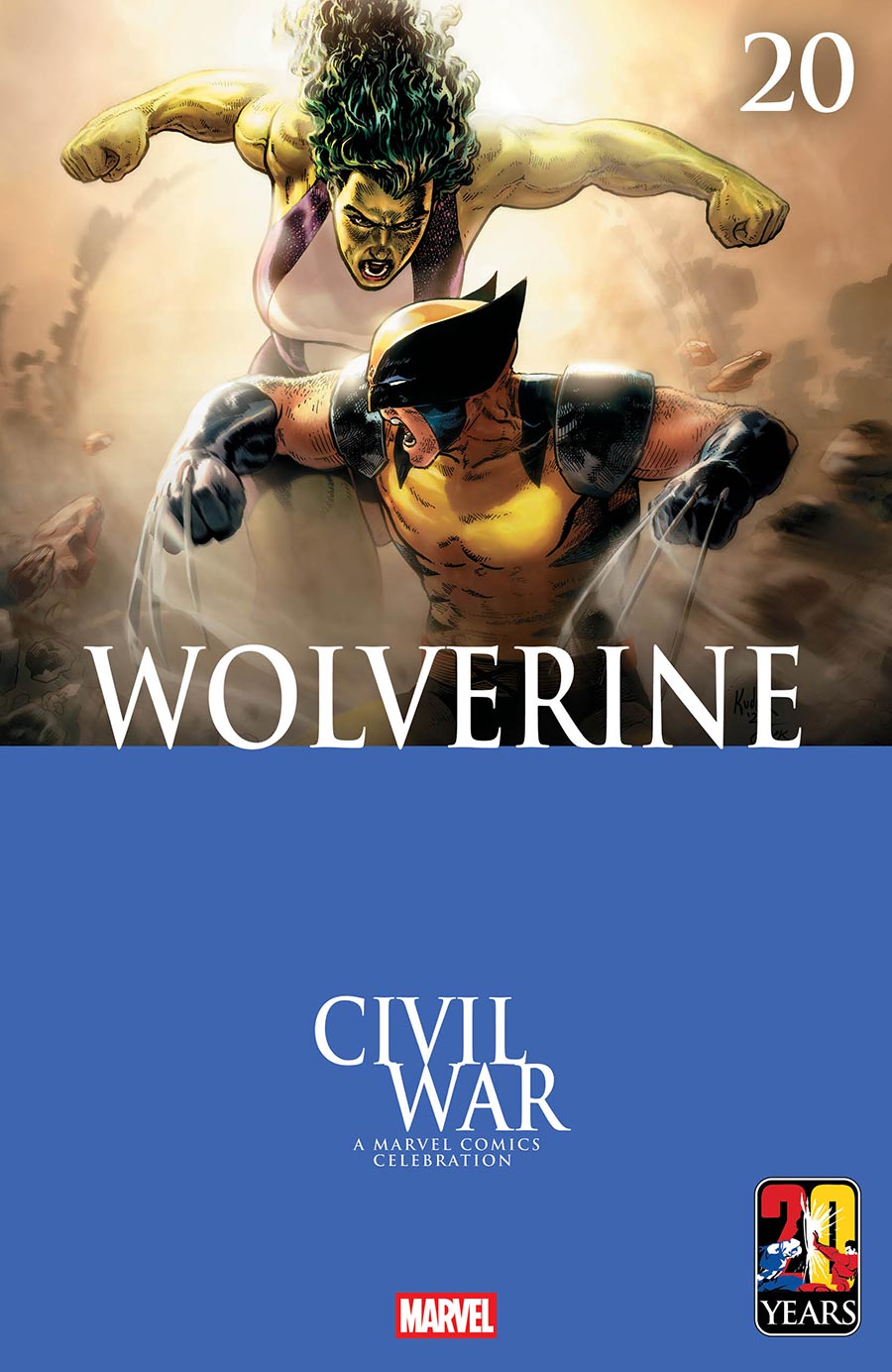Wolverine Vol 8 #20 Cover B Variant Aaron Kuder Civil War Celebration Cover