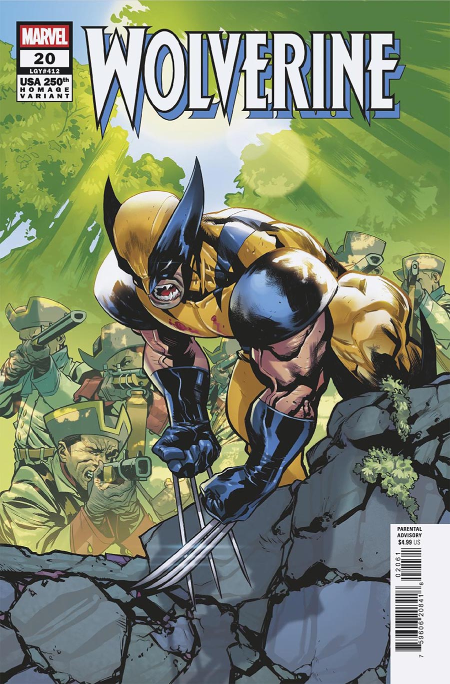 Wolverine Vol 8 #20 Cover D Variant Francesco Manna 250th Homage Cover