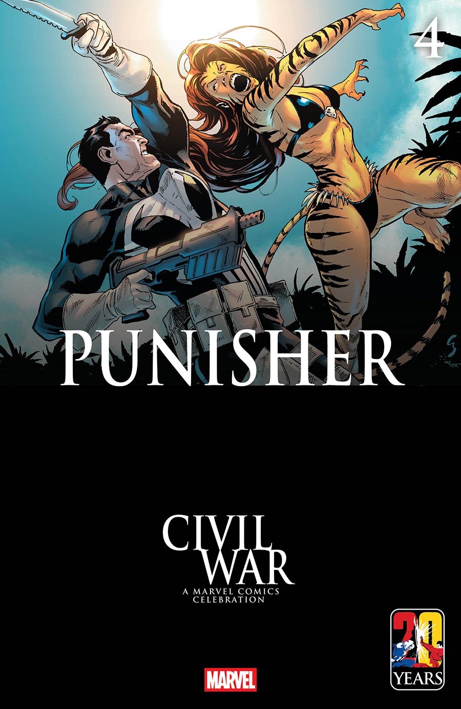 Punisher Vol 14 #4 Cover B Variant Geoff Shaw Civil War Celebration Cover