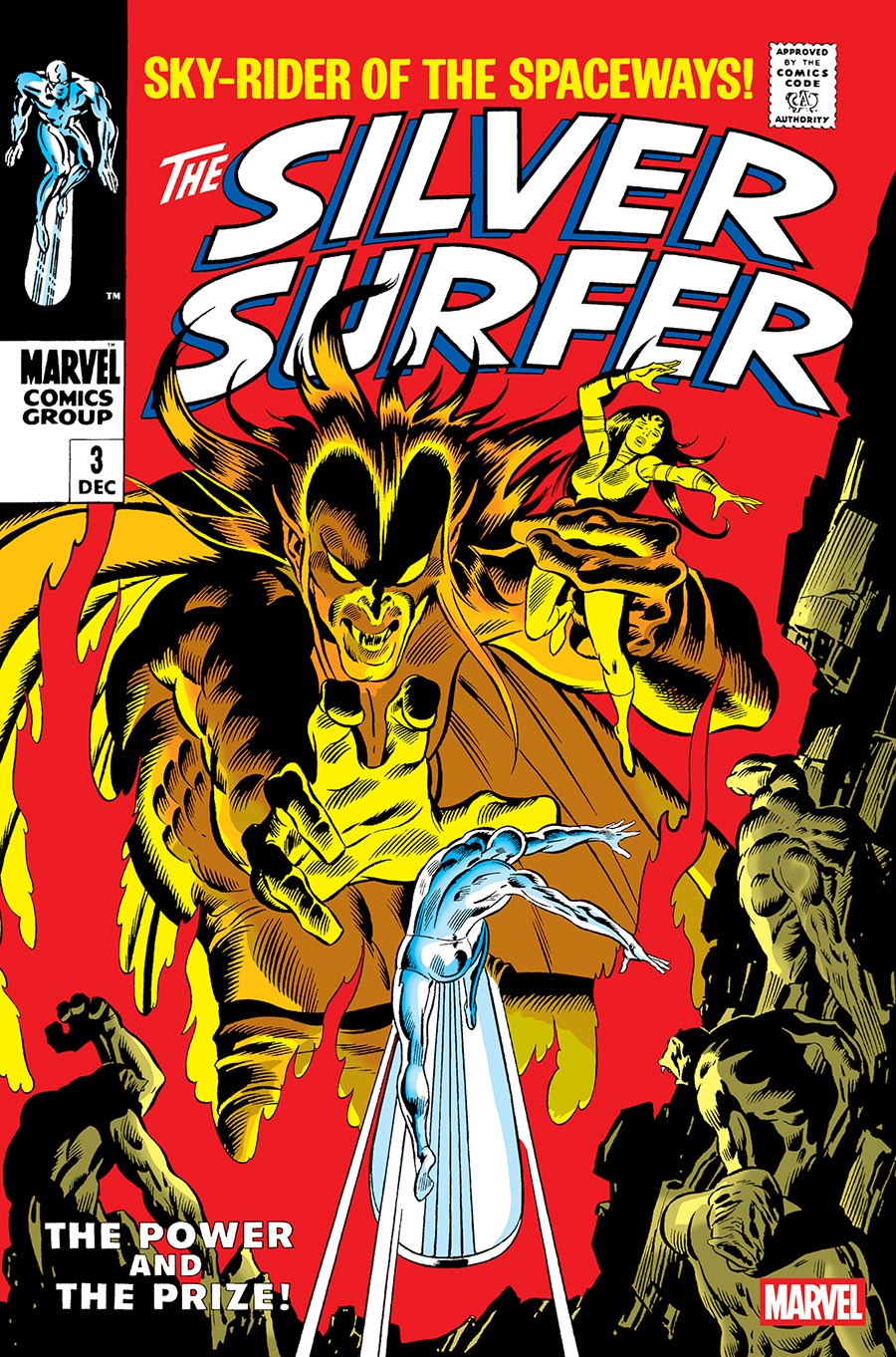 Silver Surfer Vol 1 #3 Cover E Facsimile Edition Variant John Buscema Foil Cover