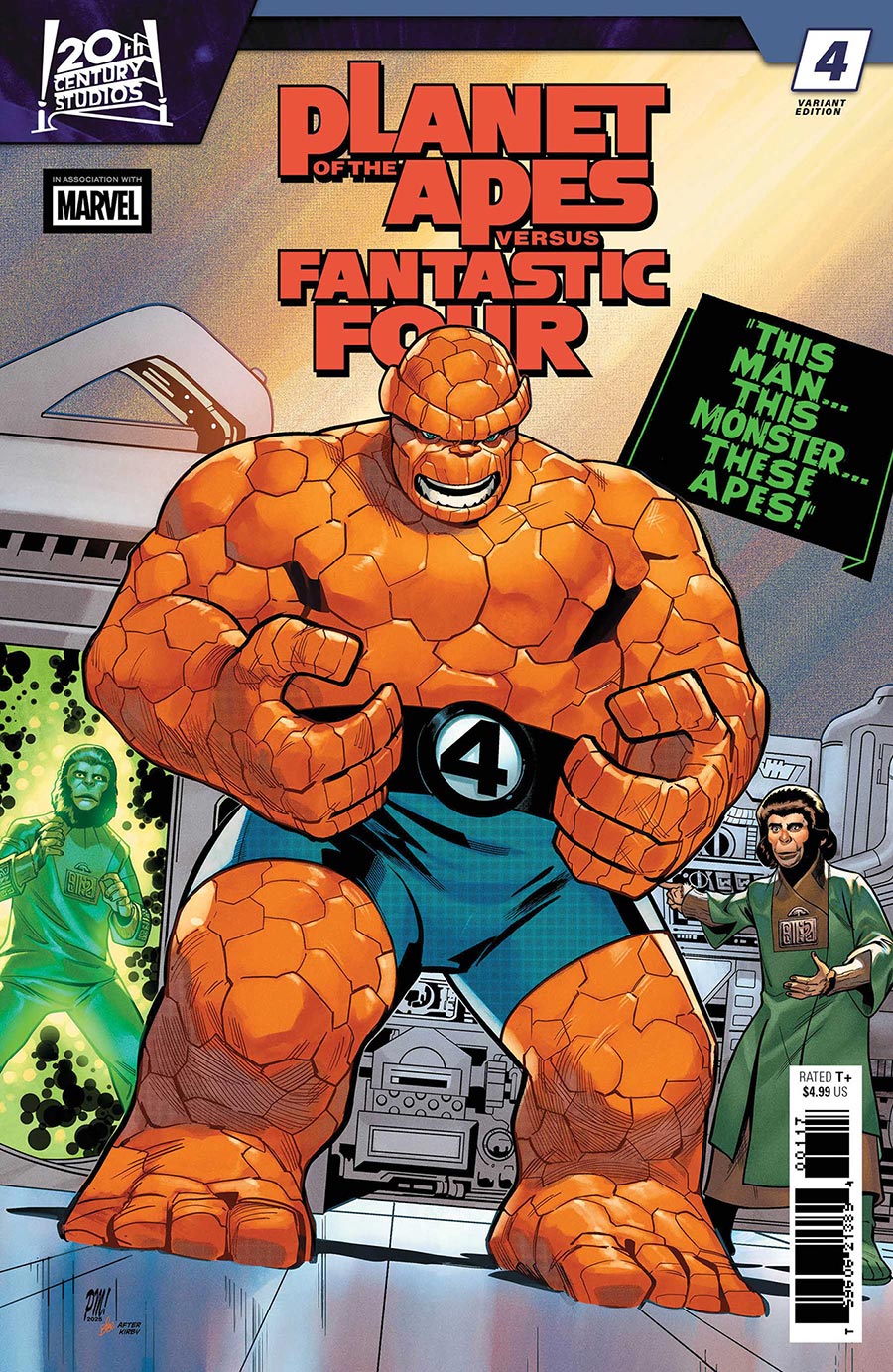 Planet Of The Apes vs Fantastic Four #4 Cover C Variant Paco Medina Homage Cover