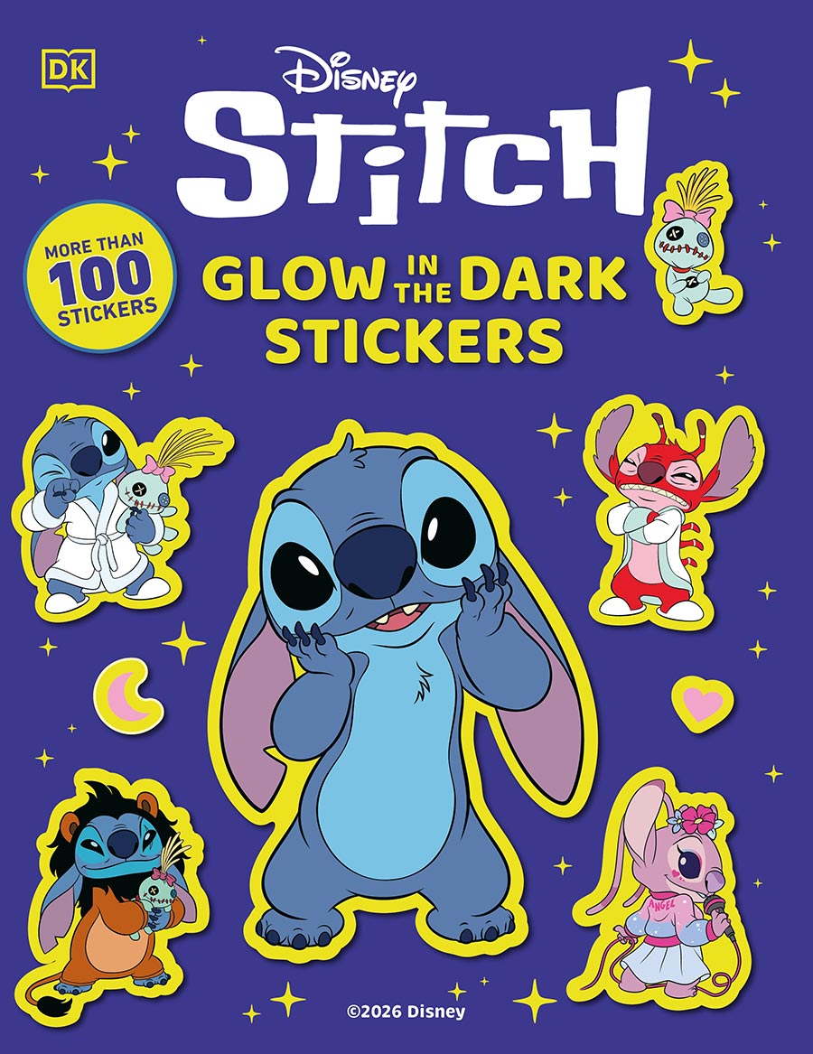 Disney Stitch Glow-In-The-Dark Ultimate Sticker Book TP