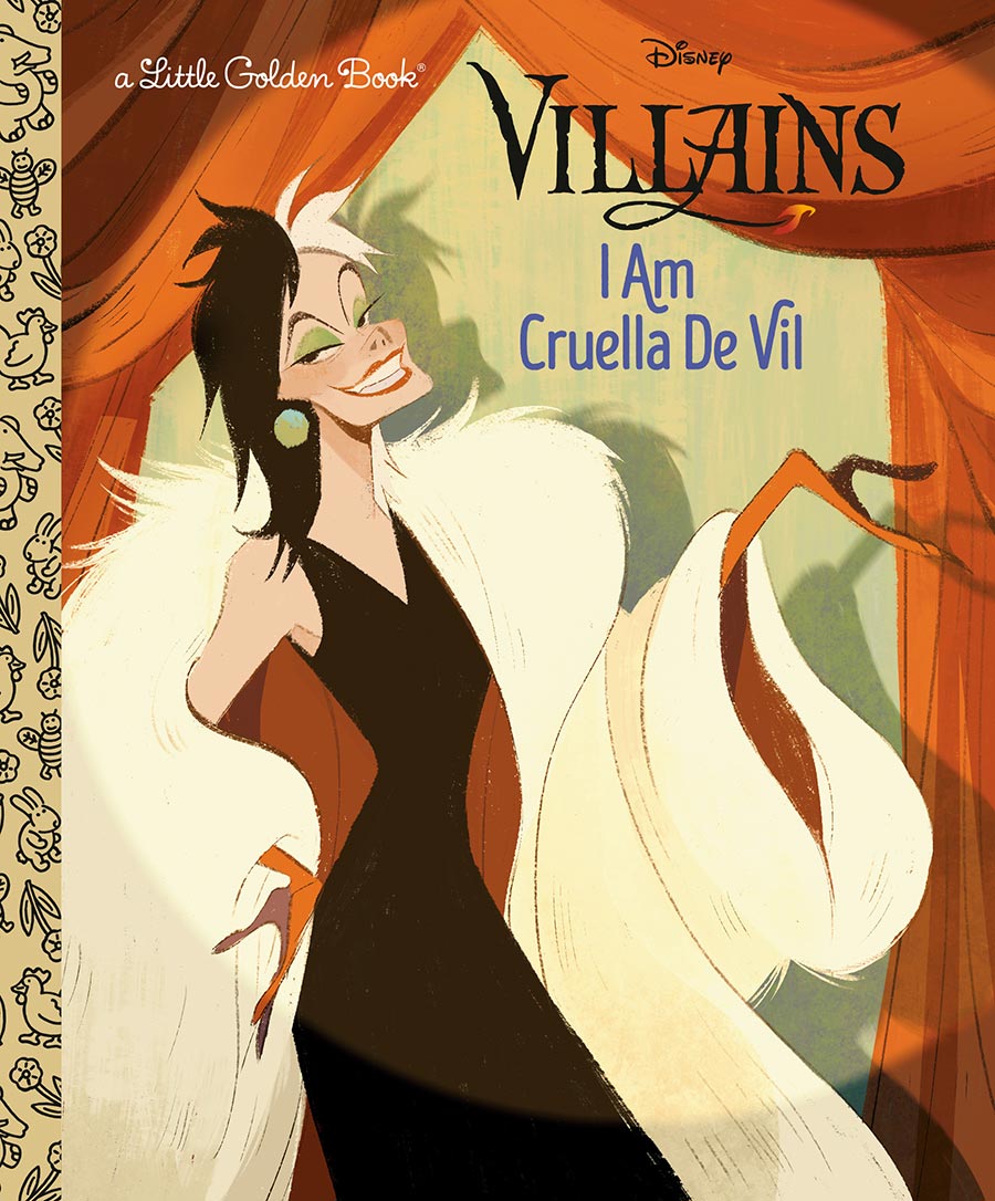 Disney Villains I Am Cruella De Vil Little Golden Book HC