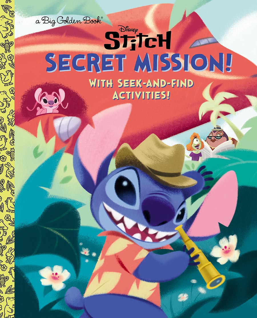 Disney Stitch Secret Mission With Seek-And-Find Activities Big Golden Book HC
