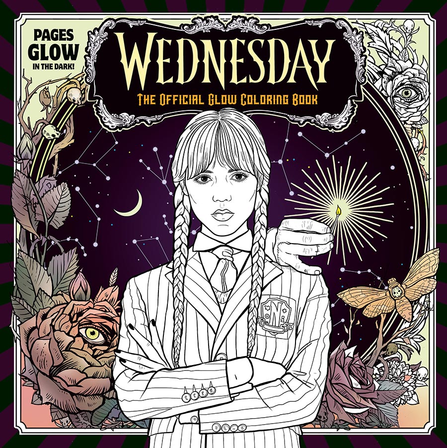 Wednesday The Official Glow Coloring Book TP