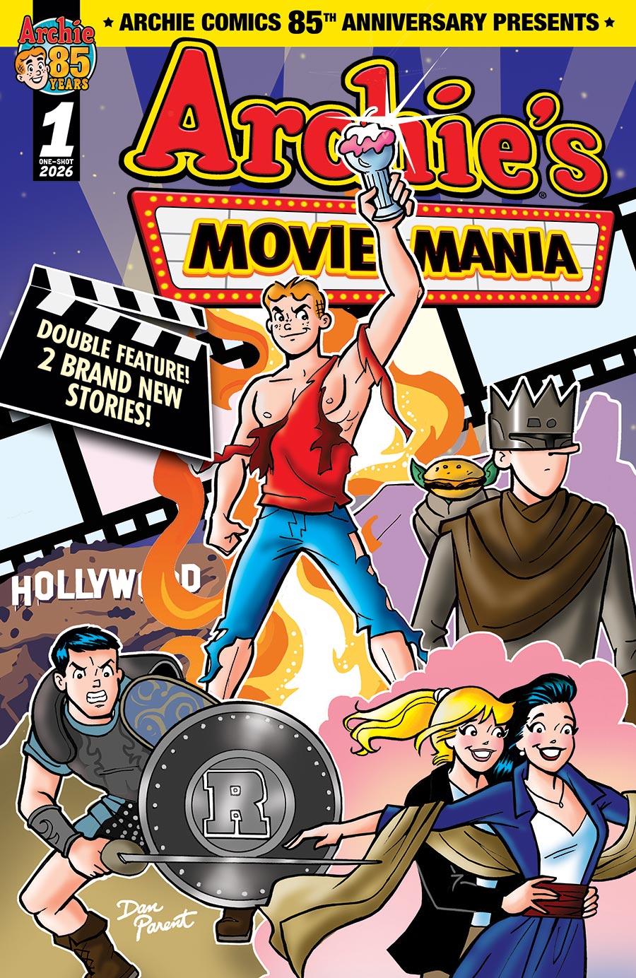 Archie Comics 85th Anniversary Presents Archies Movie Mania #1 (One Shot) Cover A Regular Dan Parent Cover
