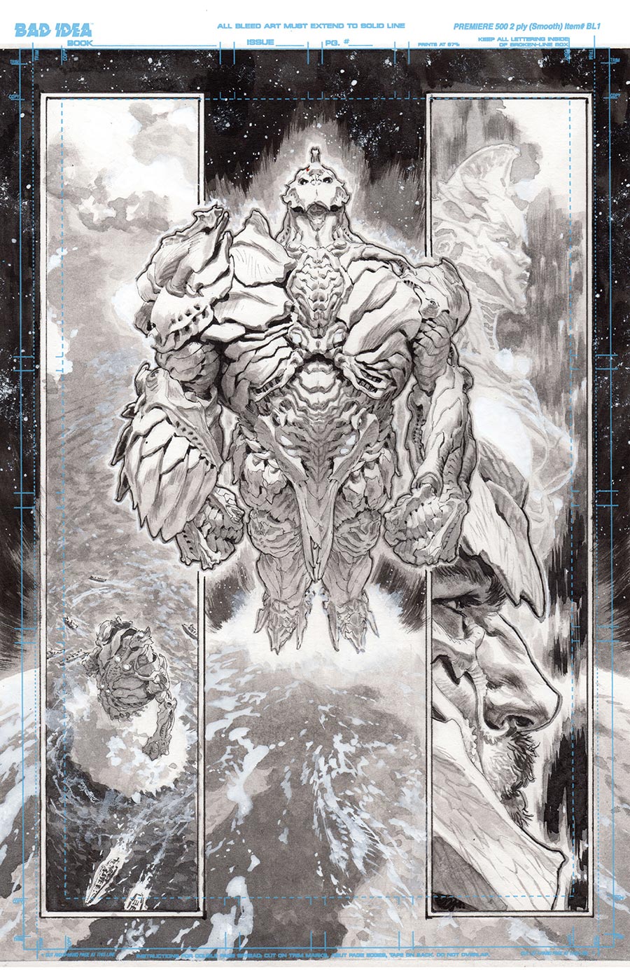 Olympus Saga Megalith #1 Cover T Variant Lewis LaRosa Original Art Edition 17 Cover