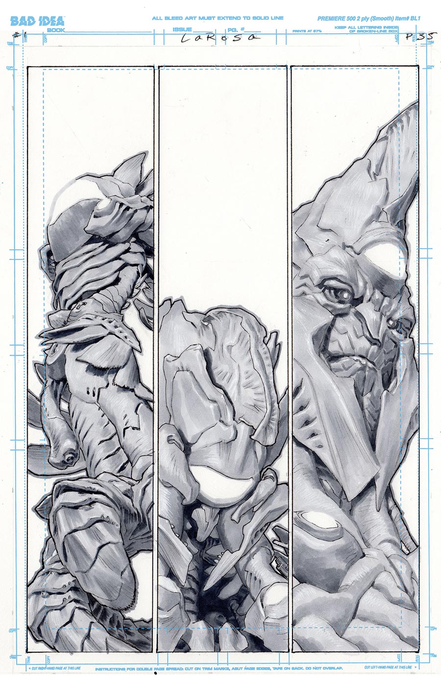 Olympus Saga Megalith #1 Cover V Variant Lewis LaRosa Original Art Edition 19 Cover