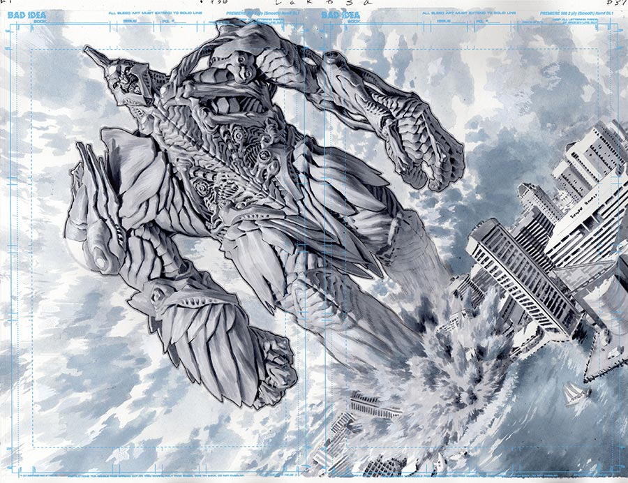 Olympus Saga Megalith #1 Cover W Variant Lewis LaRosa Original Art Edition 20 Cover