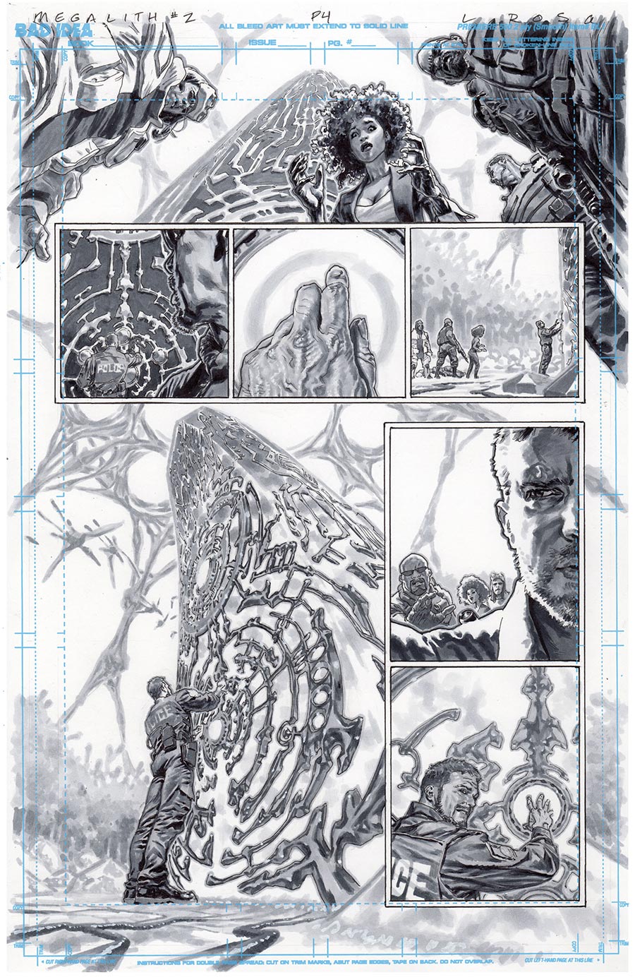 Olympus Saga Megalith #1 Cover X Variant Lewis LaRosa Original Art Edition 21 Cover