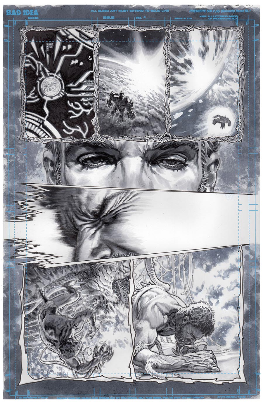 Olympus Saga Megalith #1 Cover Z-C Variant Lewis LaRosa Original Art Edition 26 Cover