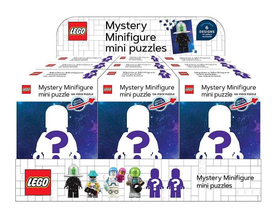LEGO Mystery Minifigure Puzzles Space Edition Blind Mystery Box Display (12-Count)