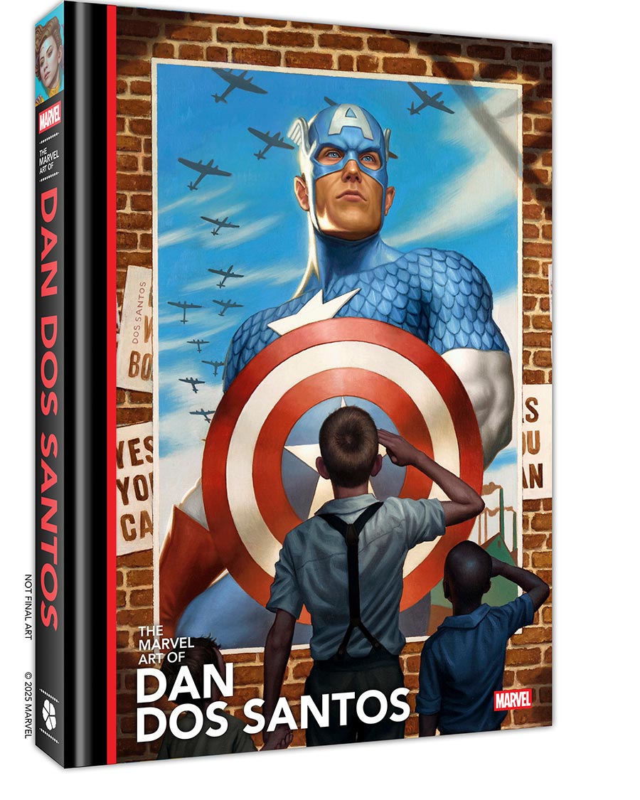 Marvel Art Of Dan Dos Santos HC Book Market Captain America Cover