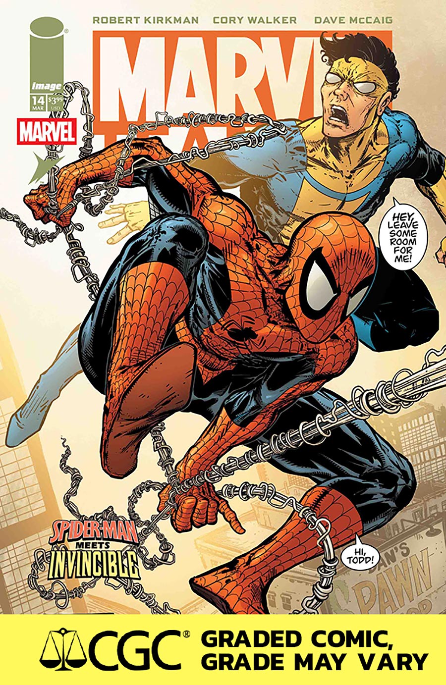 Marvel Team-Up Vol 3 #14 Facsimile Edition Cover H DF Todd McFarlane & Dave McCaig Variant Cover CGC Graded 9.6 Or Higher