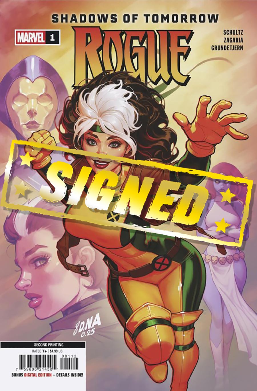 Rogue Vol 4 #1 Cover L DF 2nd Ptg Variant Cover Signed By Erica Schultz