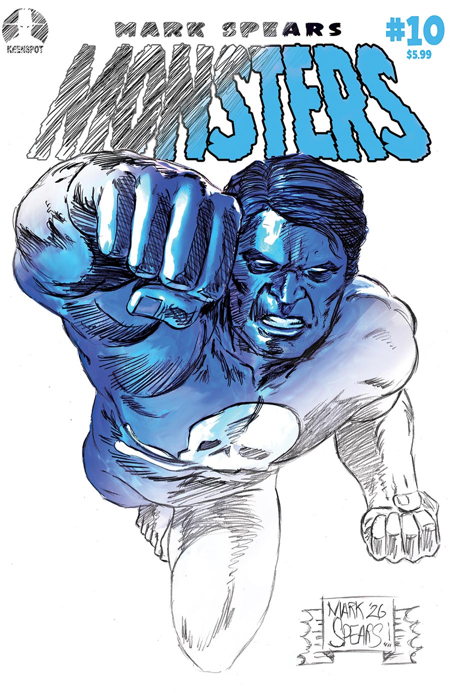 Mark Spears Monsters #10 Cover C Variant Mark Spears MidKnight Man Concept Cover