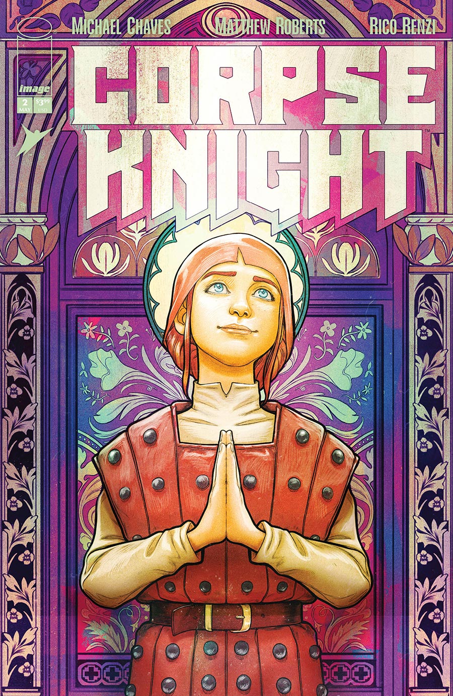 Corpse Knight #2 Cover D Incentive Nimit Malavia Stained Glass Variant Cover