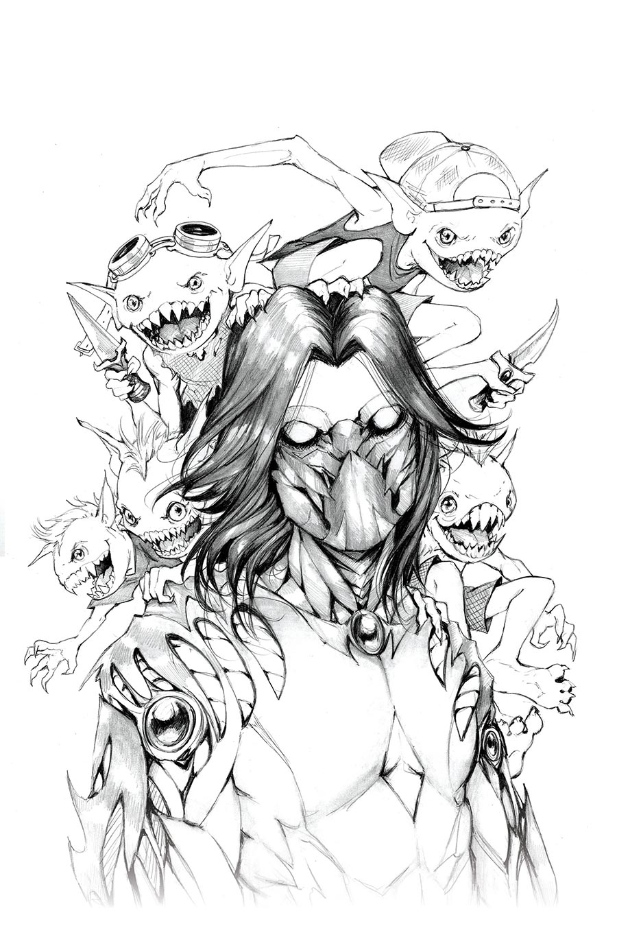 Darkness Vol 4 #5 Cover D Incentive Camilla DErrico Black & White Cover