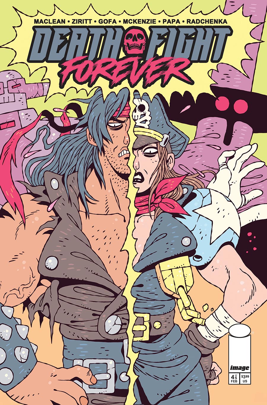 Death Fight Forever #4 Cover B Variant Sam McKenzie Cover