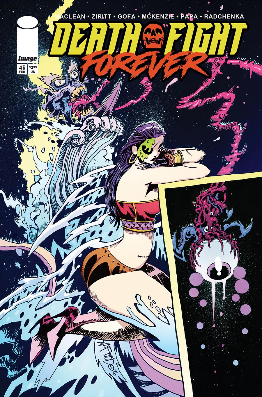 Death Fight Forever #4 Cover C Incentive Jim Mahfood Variant Cover