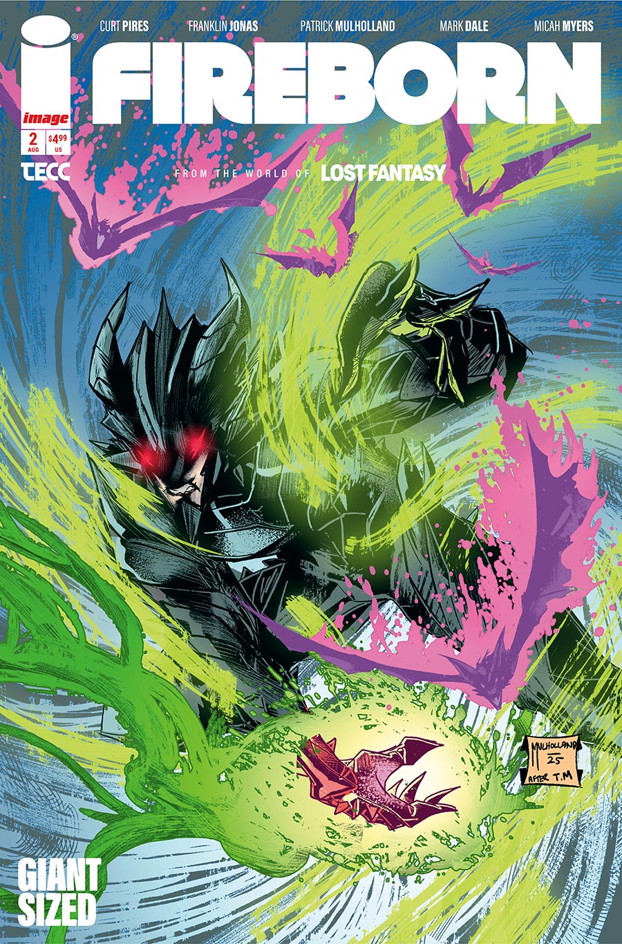 Fireborn #2 Cover B Variant Patrick Mulholland 2 Cover (From The World Of Lost Fantasy)