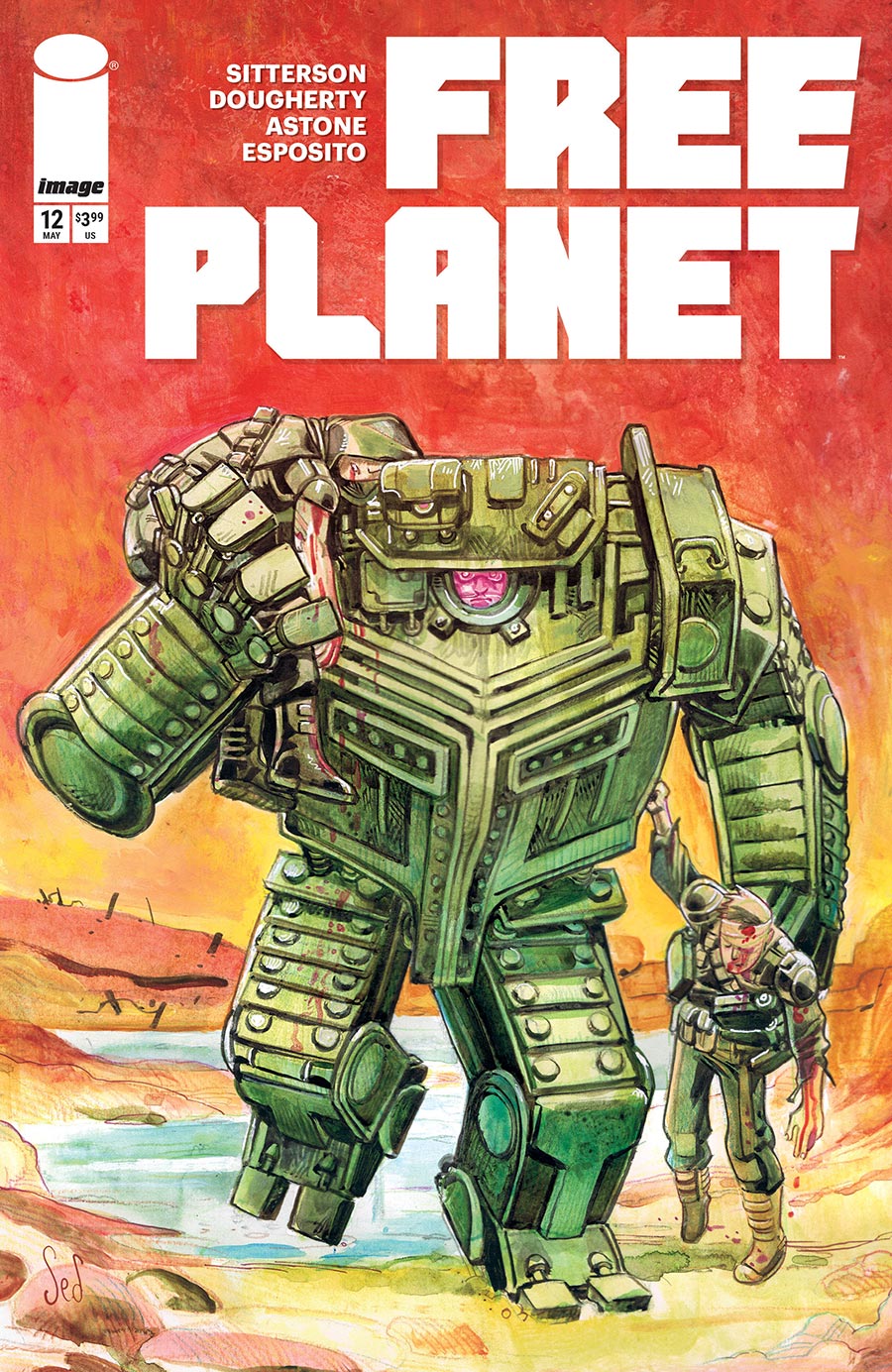 Free Planet #12 Cover B Variant Jed Dougherty Cover
