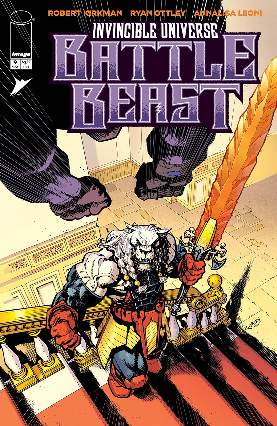 Invincible Universe Battle Beast #9 Cover A Regular Ryan Ottley & Annalisa Leoni Cover
