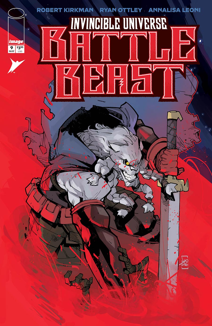 Invincible Universe Battle Beast #9 Cover D Incentive Ludo Lullabi Variant Cover