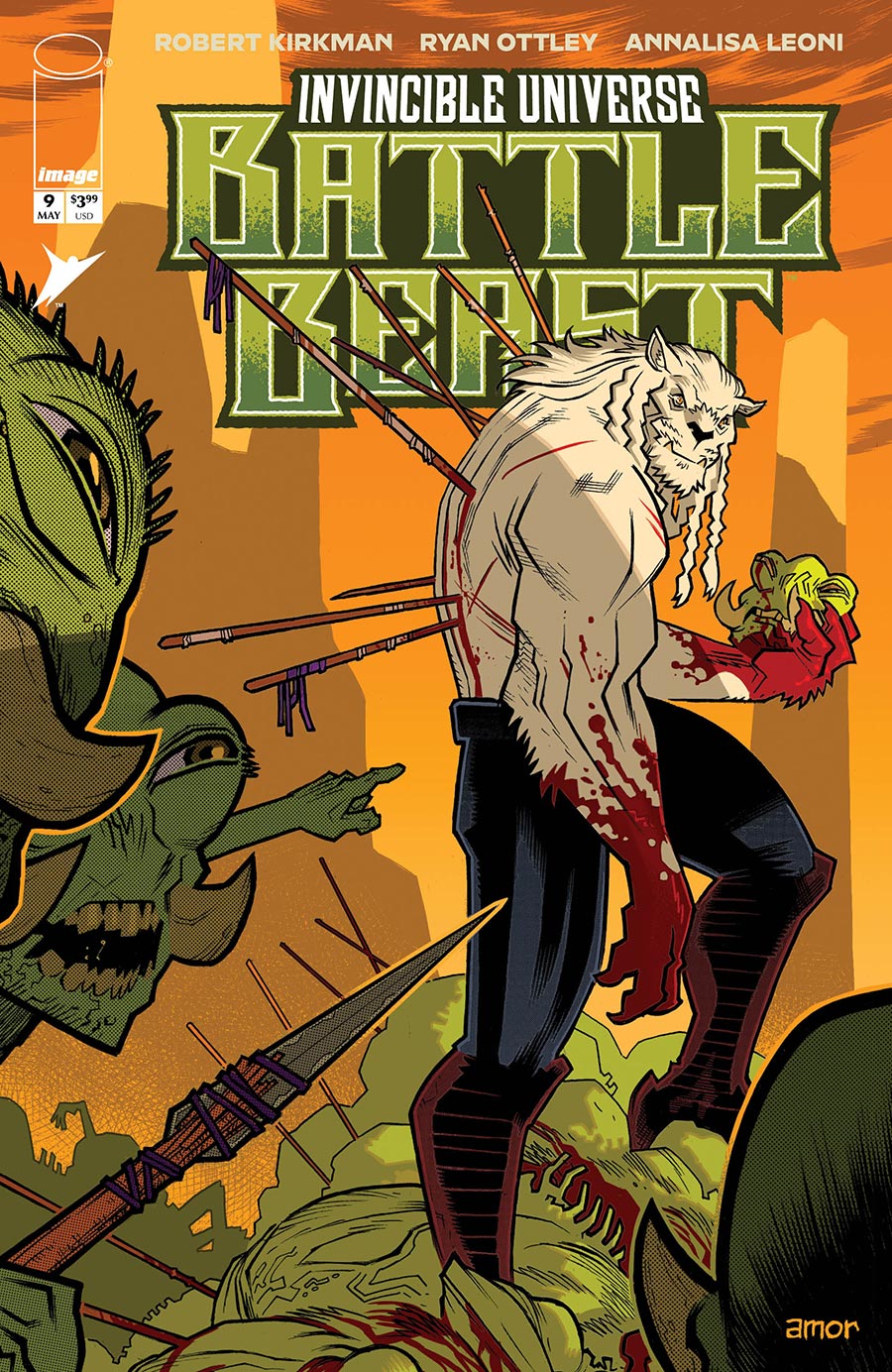 Invincible Universe Battle Beast #9 Cover F Incentive John Amor Variant Cover