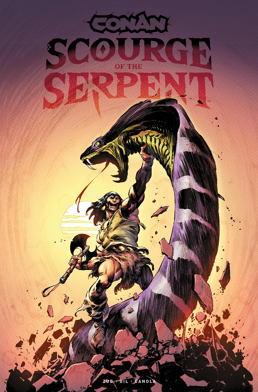 Conan The Barbarian Scourge Of The Serpent Vol 1 TP Book Market Roberto De La Torre Cover