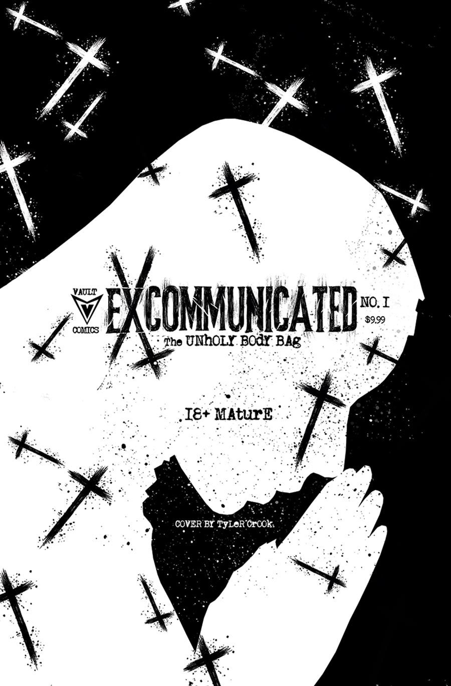 Excommunicated #1 Cover G Variant Tyler Crook Extreme Unholy Black Bag Cover With Polybag (Filled Randomly)
