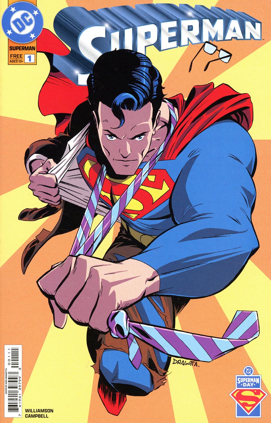 Superman Day 2026 Superman #1 - FREE - Limit 1 Per Customer (Available Saturday 04-18-2026)