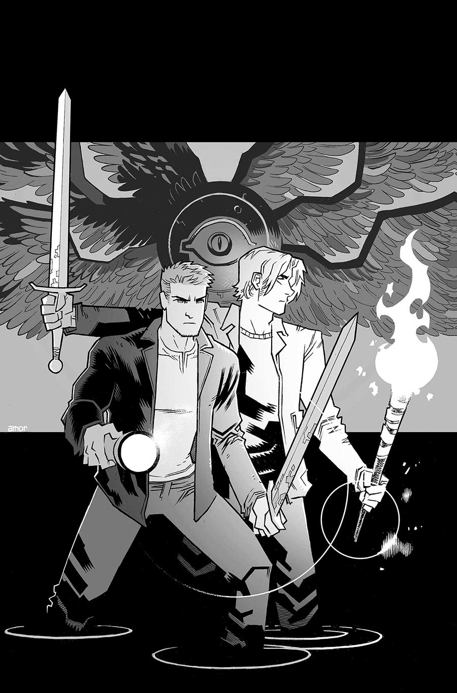 Supernatural Vol 2 #6 Cover L Incentive John Amor Line Art Virgin Cover