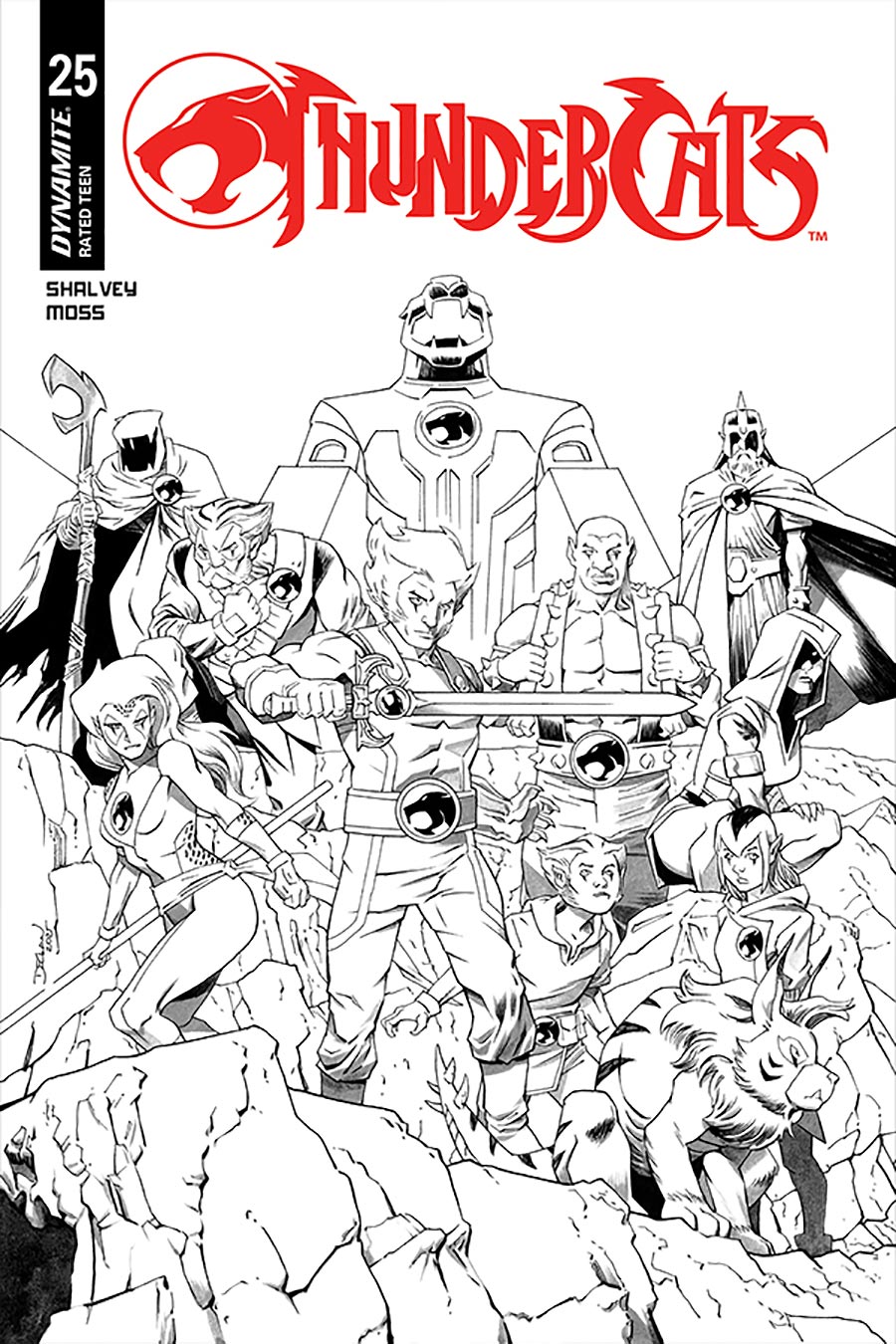 Thundercats Vol 3 #25 Cover L Variant Declan Shalvey Line Art Cover