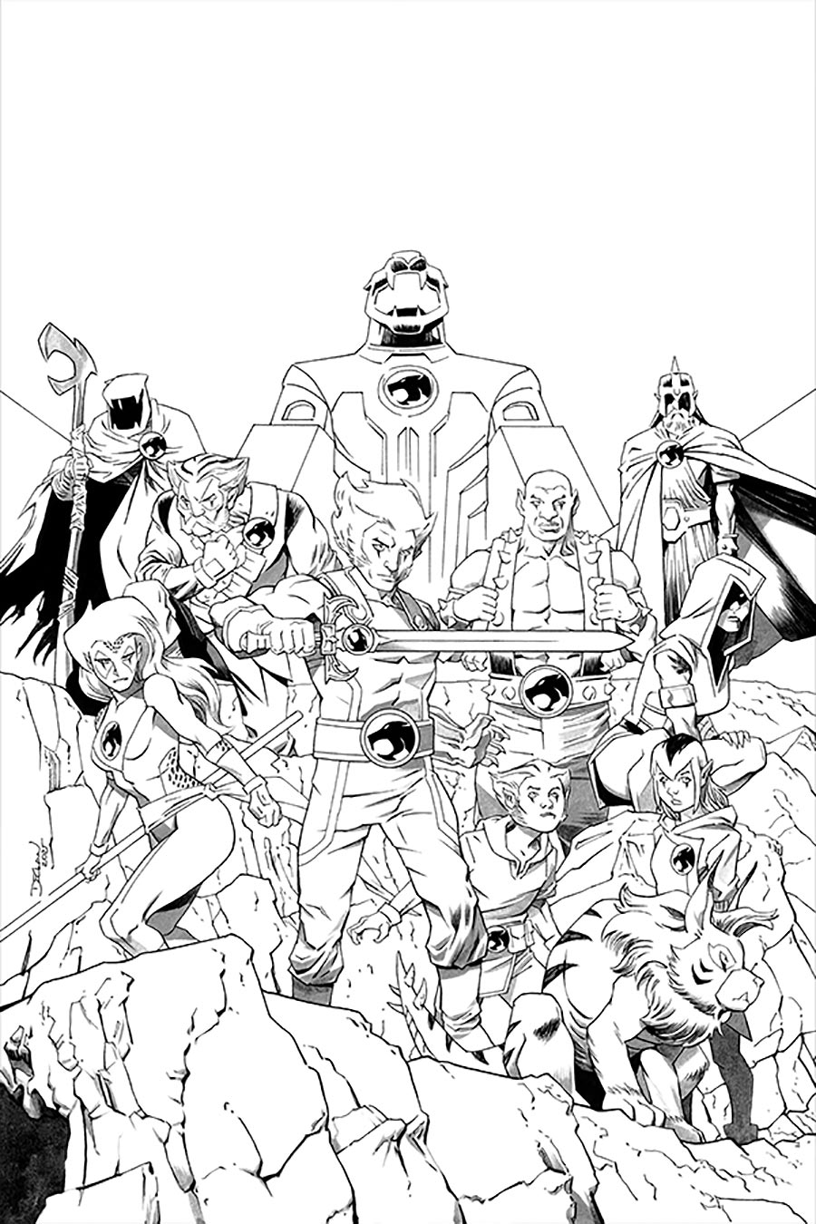 Thundercats Vol 3 #25 Cover M Incentive Declan Shalvey Line Art Virgin Cover