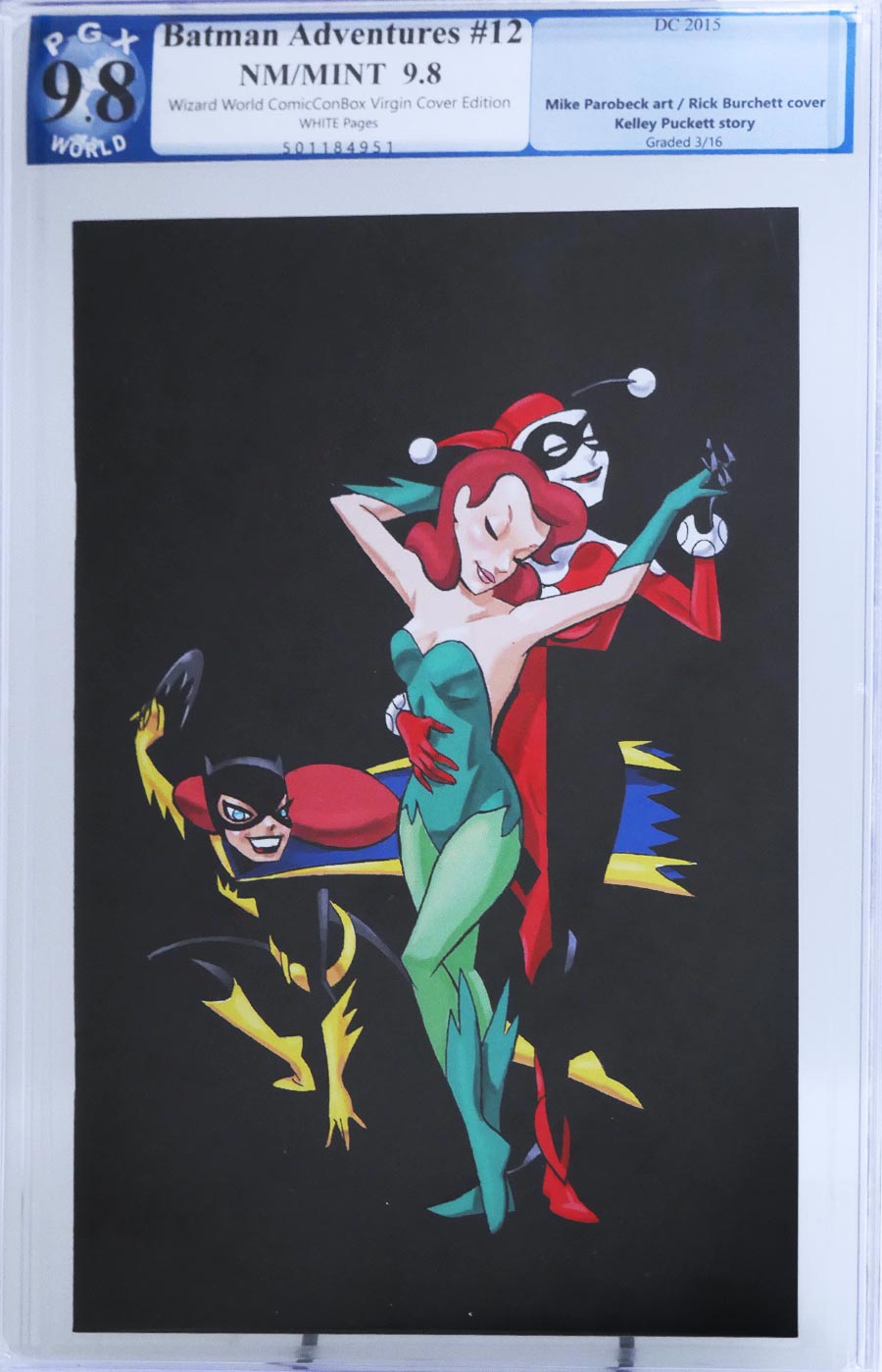 Batman Adventures #12 Cover E Wizard World 2015 Virgin Variant PGX 9.8