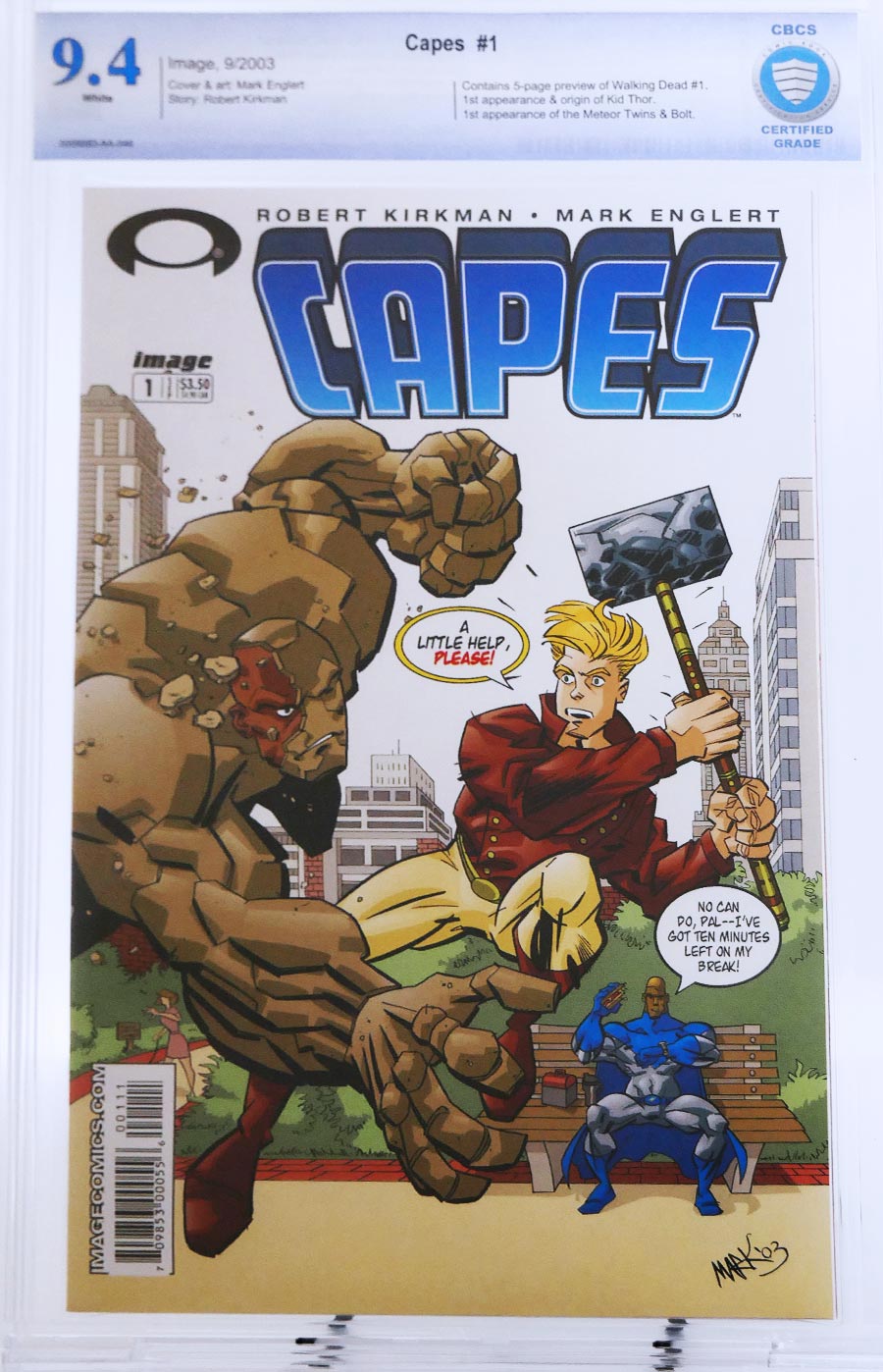 Capes #1 Cover B CBCS 9.4