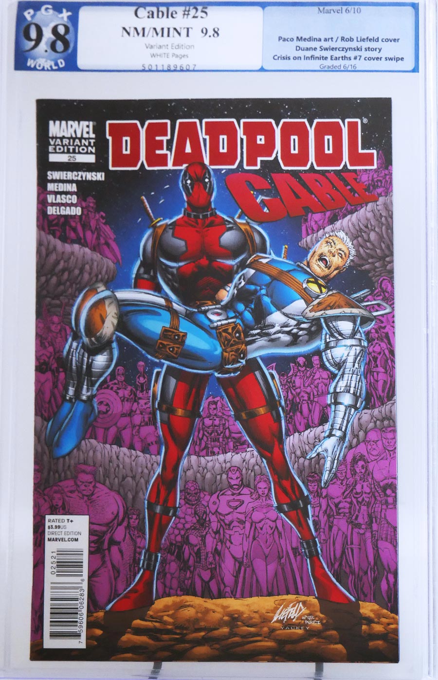 Deadpool & Cable #25 Cover C Incentive Rob Liefeld Variant Cover PGX 9.8