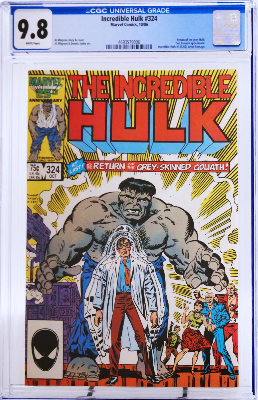 Incredible Hulk #324 Cover B CGC 9.8