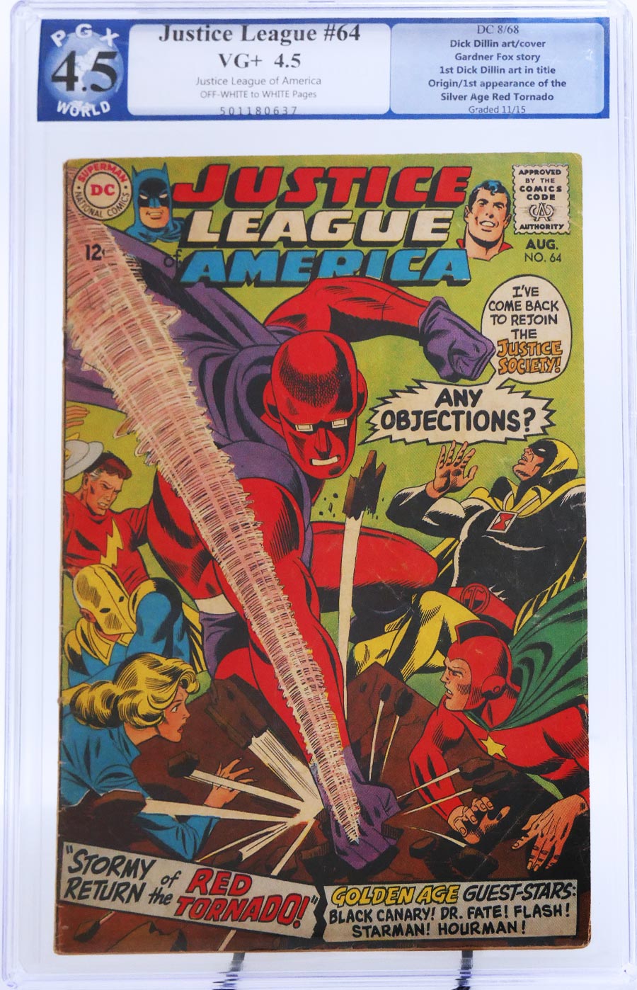 Justice League Of America #64 Cover B PGX 4.5